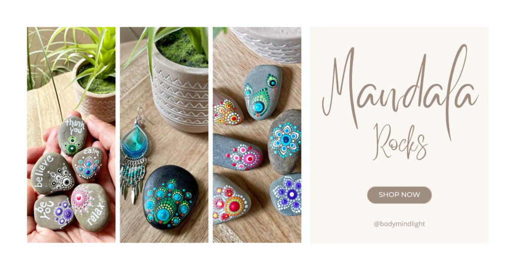 Mandala Dot Painting,Hand Painted Rocks, Painted River Rocks
